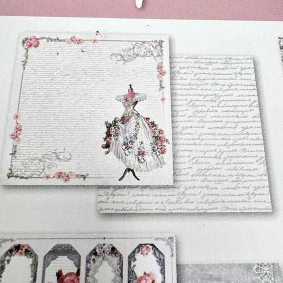 Stamperia Wedding Scrapbooking Pad 10 Double-Faced Sheets 12 x 12 Acid-Free NEW - Picture 15 of 16